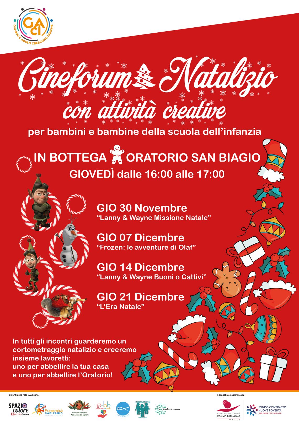 CINEFORMUM NATALIZIO CON ATTIVITA’ CREATIVE
