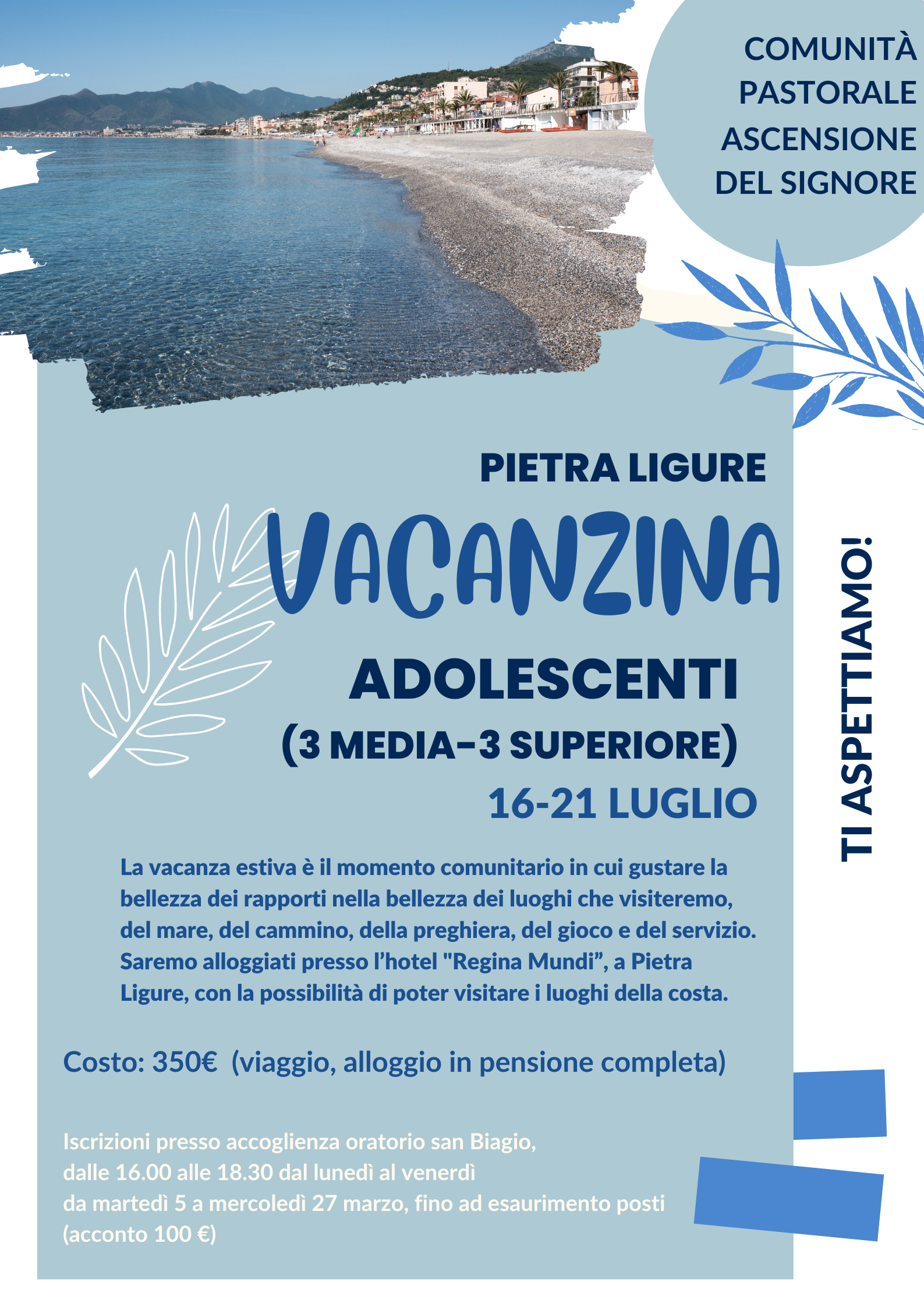 Vacanza estiva al mare Adolescenti