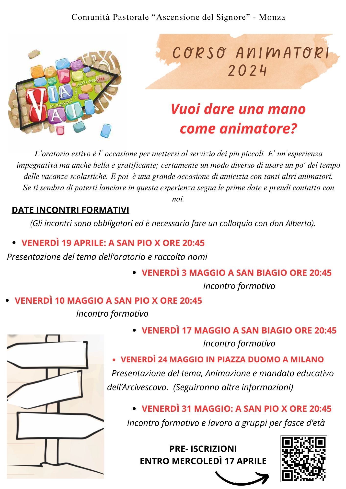 Corso Animatori Oratorio Estivo 2024