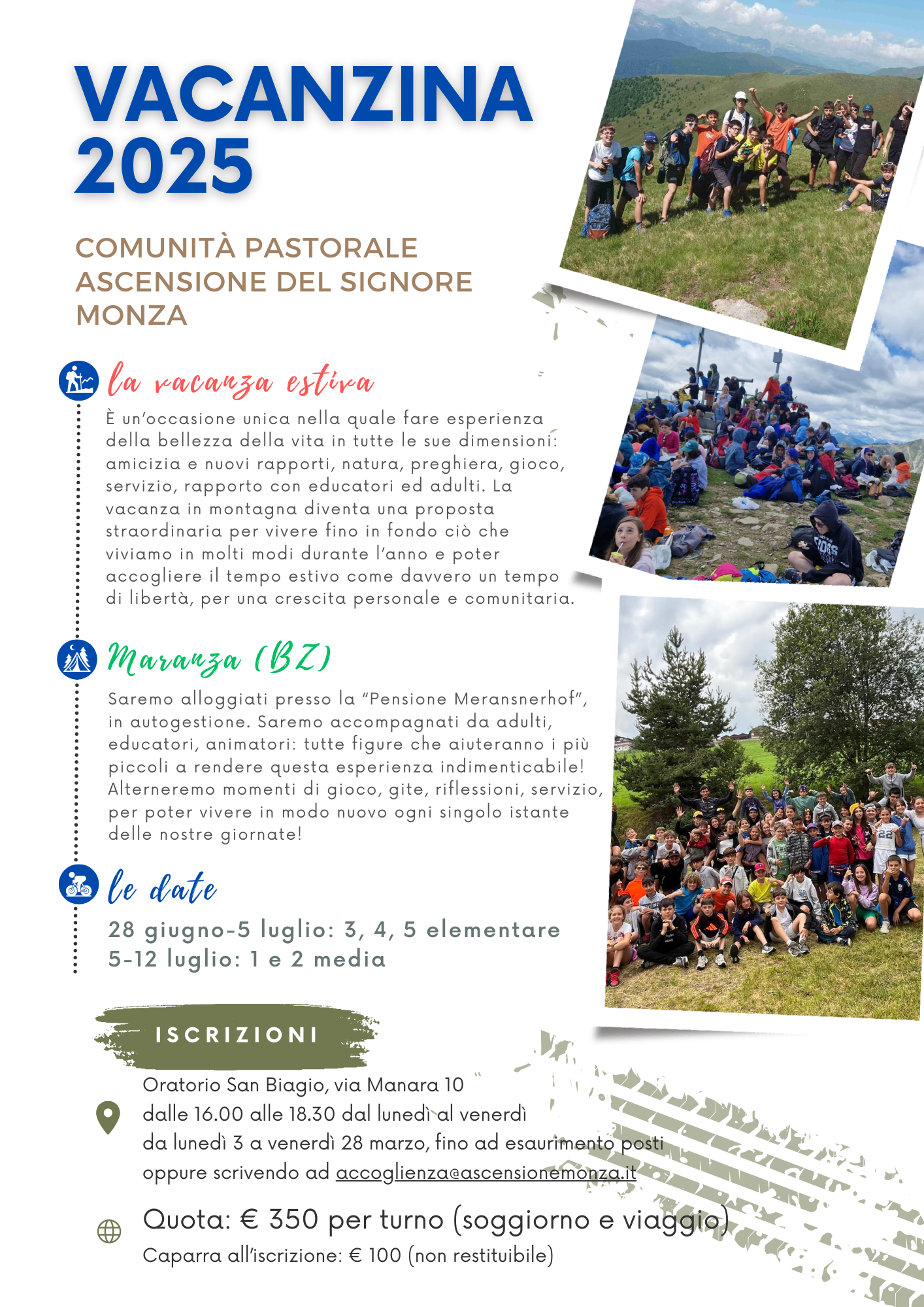 Vacanzina Estiva Elementari e Medie