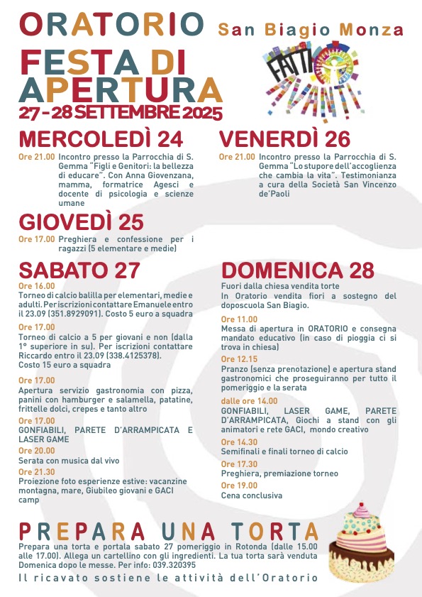 Festa Oratorio San Biagio