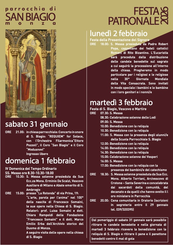 Festa Patronale di San Biagio