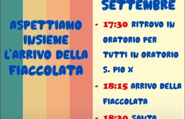 Arrivo della Fiaccolata
